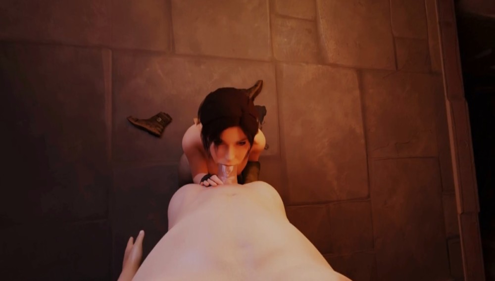 Lara Croft Blowjob Parody in Stunning 4K