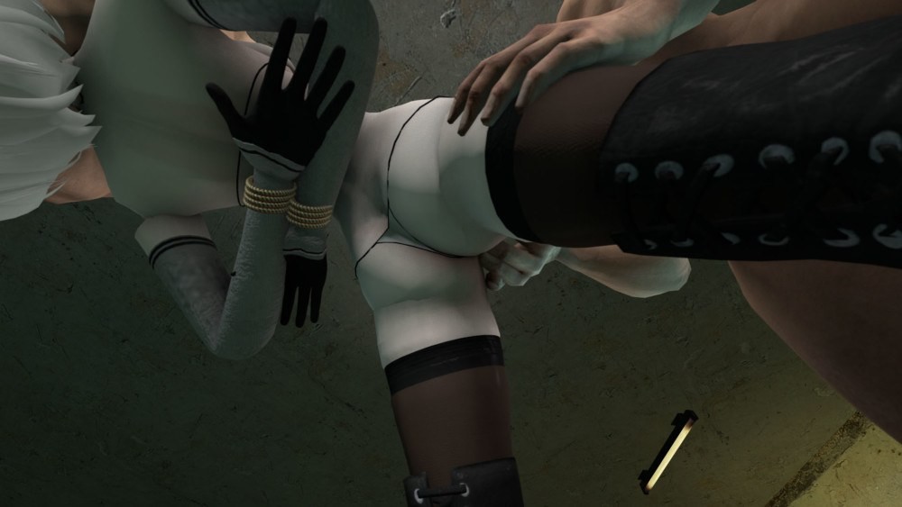 2B XXX Parody: Intense Fingering Action