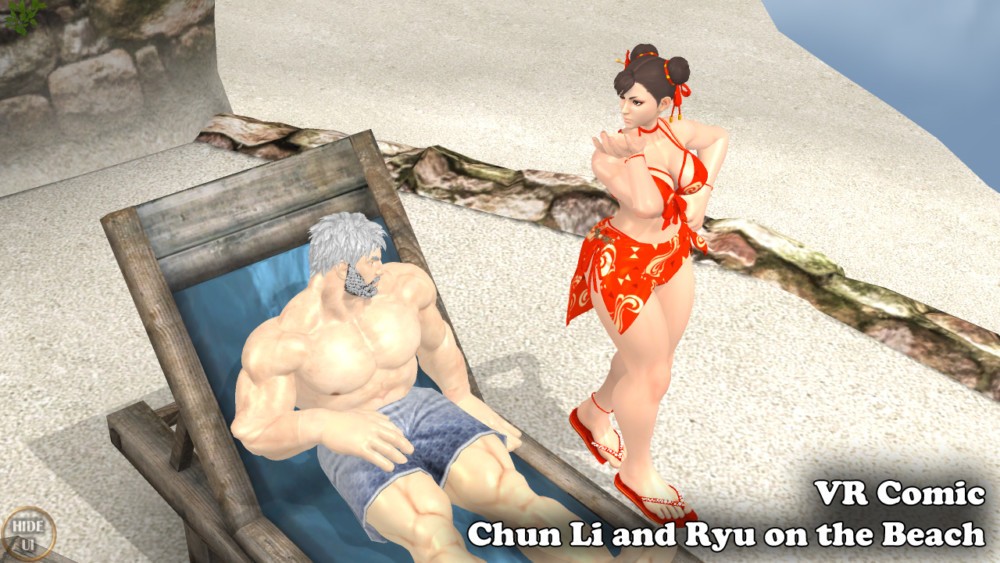 Chun Li and Ryu Beach Fantasy XXX Parody