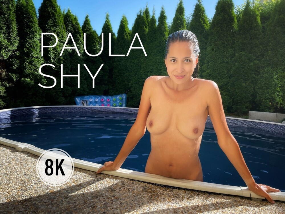 Paula Shy Masturbating By The Pool
