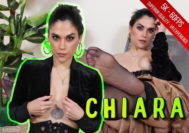 Chiara's Sensual Smoking and Stockings Tease