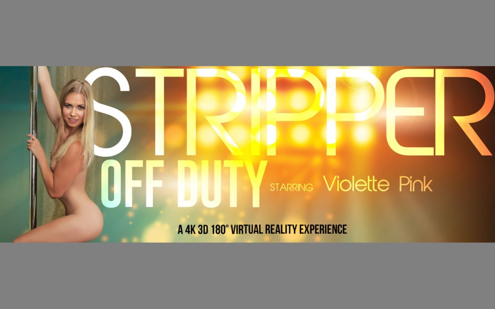 Violette Pure in Sexy VR Striptease Action
