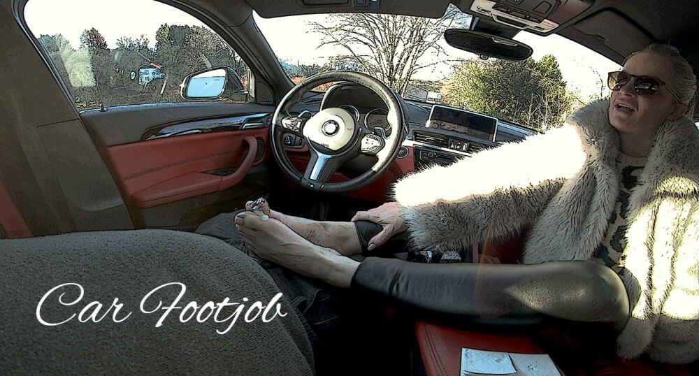 Sabdeluxe Hot Car Footjob Adventure