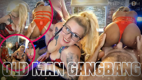Loula Bella and Ashley - Old Man Gangbang