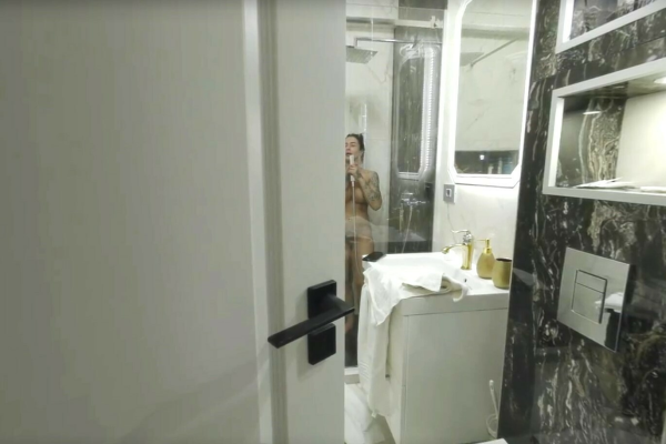 Mistress Kennya BDSM Shower Fantasy Peek - Image 1