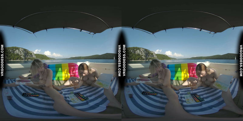 Diana and Ingrida in Sensual Yacht Art Nude - Image 4