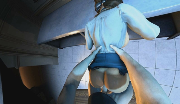 Elizabeth Comstock in Bioshock XXX Parody Break - Image 5
