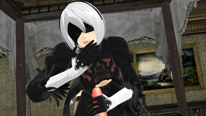 Nier Automata 2B Intense Handjob & BJ VR Parody - Image 2
