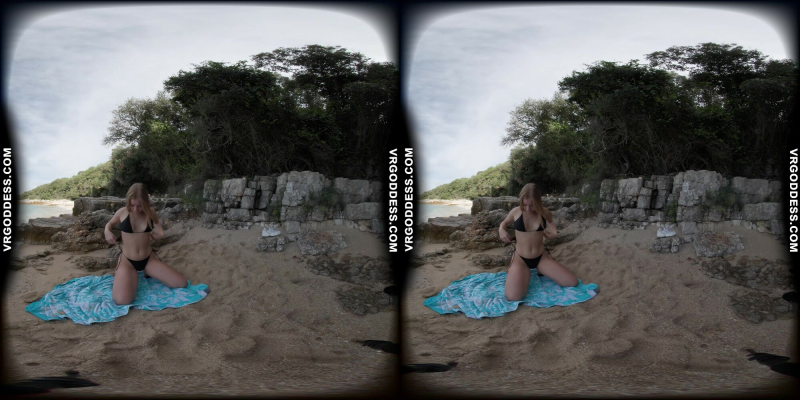 Kristina's Sensual Beach Solo in Stunning 8K - Image 10