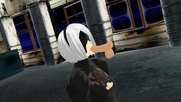 Nier Automata 2B Sensual VR Blowjob Parody - Image 2