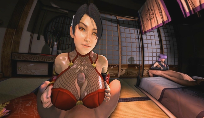 Momiji and Ayane in Steamy Tea Parody 4K VR - Image 2