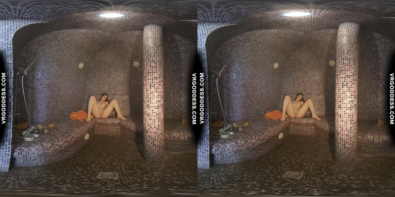 Pretty Teen Lika Masturbating With A Fetish Dildo In The Sauna Steam Room - Image 9