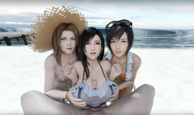 Final Fantasy VR Threesome with Aerith and Tifa - Image 2