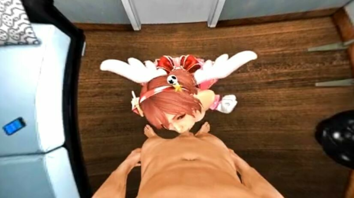 Honoka's Steamy Backstage Blowjob - VR Parody - Image 1