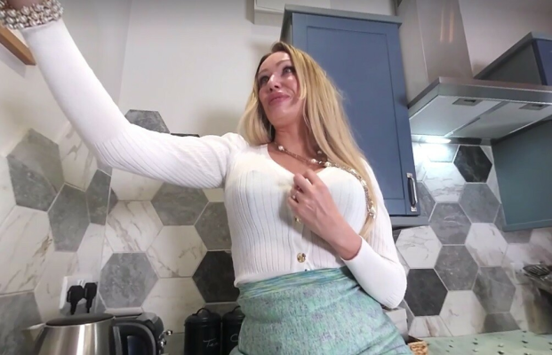 Hotwife Milf Amber Jayne Joi Striptease Tease - Image 3