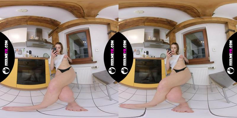 VR180 Lina Masturbates While Watching Porn - Image 2