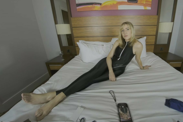 Jodie in Shiny Swimwear Seduction 4K - Image 10