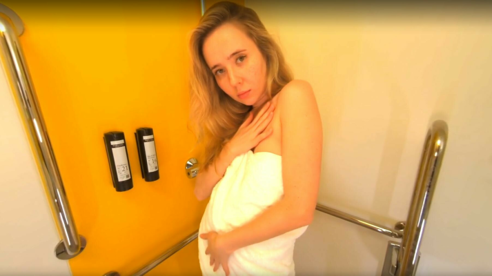 Steamy Shower with Shy Freckled Beauty - Image 1